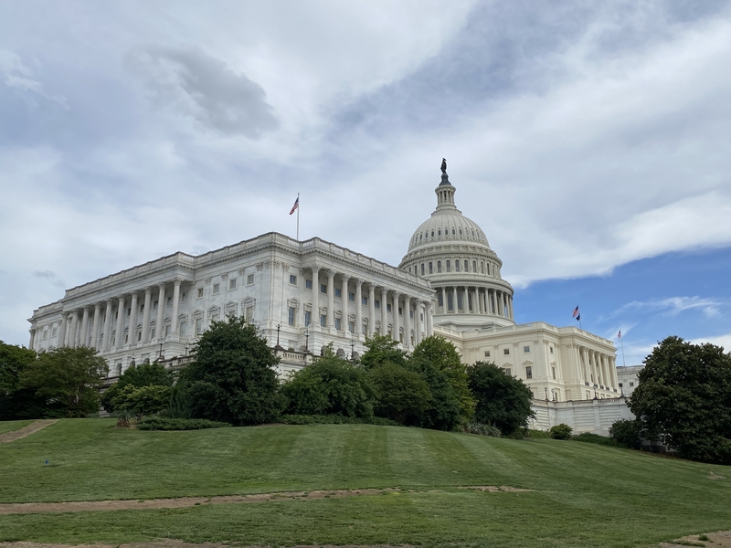 The U.S. Capitol on May 7, 2025. (Photo by Jennifer Shutt/States Newsroom)