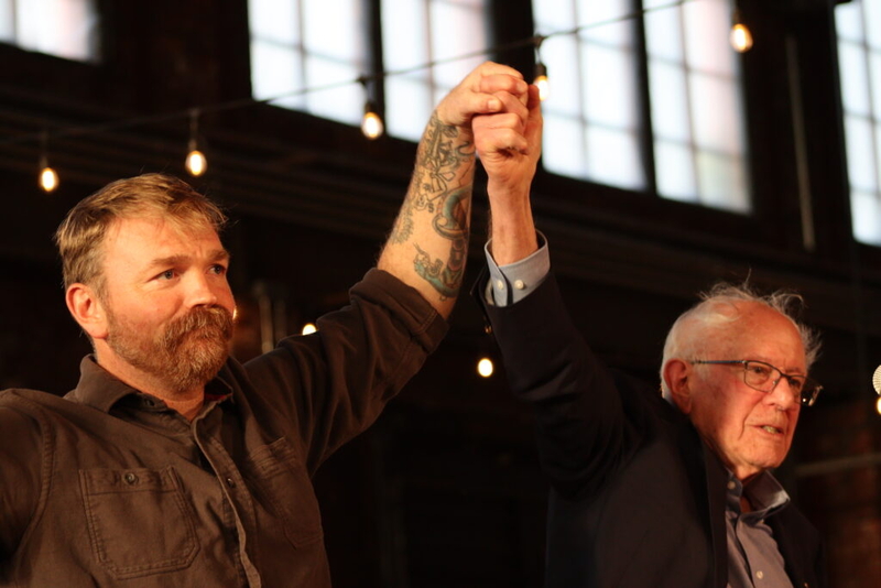 Platner, Sanders, Jackson join forces again for Memorial Day rally
