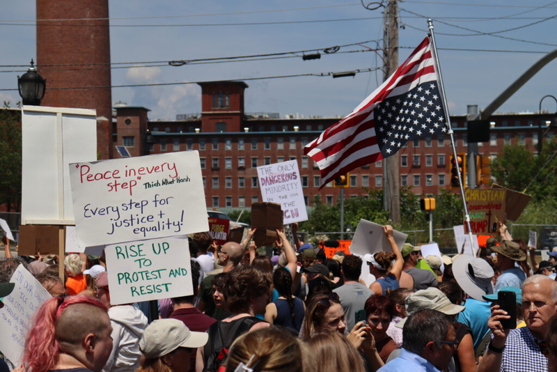 Hundreds protest fatal ICE shooting in Biddeford