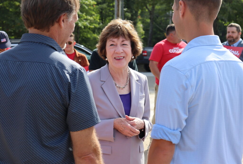 Collins leans on familiar playbook in hopes of defying political headwinds
