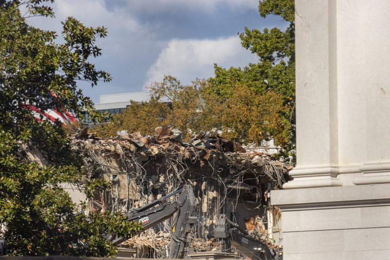 White House demolition sparks anger, an appeal to stop – and a shrug