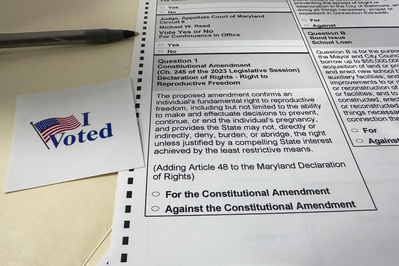 Maryland votes to enshrine reproductive freedom in state constitution