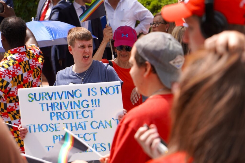 Advocates, protesters voice frustration over redistricting special session