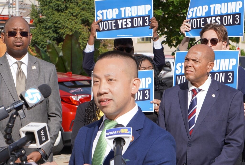 Democrats, unions, advocates push for support on Question 3 on redistricting