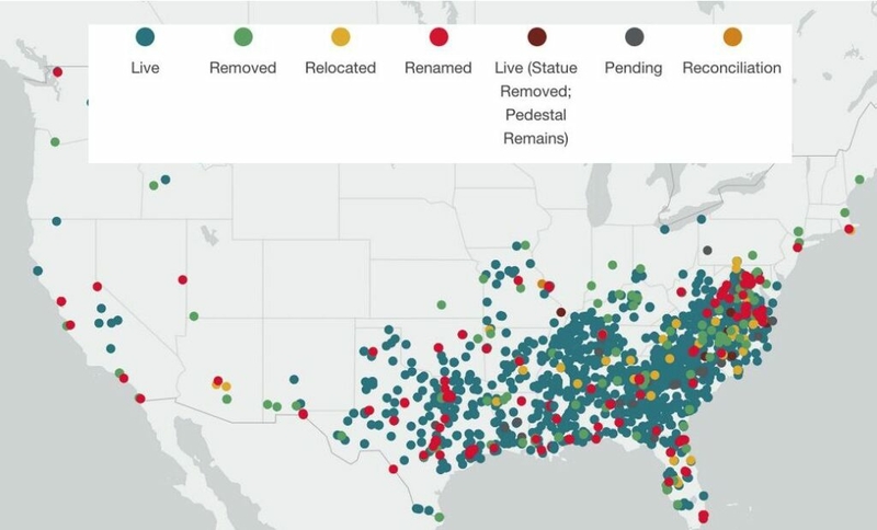 SPLC Report: Seven Confederate monuments removed in NC last year, 173 remaining