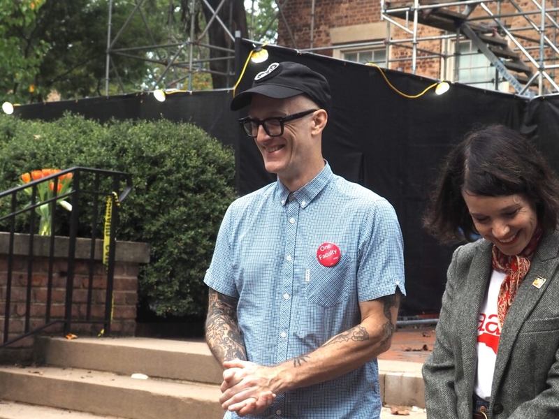 UNC professor suspended for anti-fascist activism returns to class