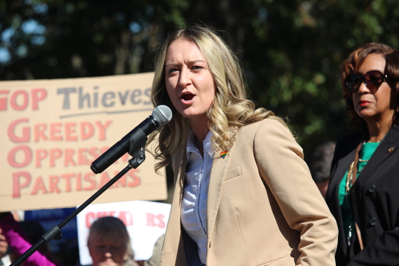 NC Democratic Party leader Anderson Clayton runs to the problem – engaging voters