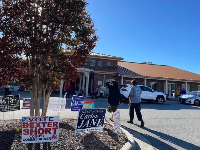 Handing out ballots and counting them up