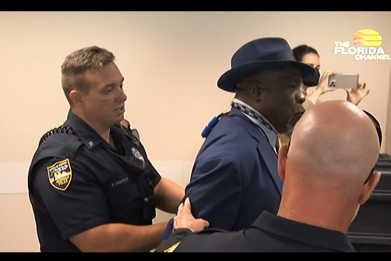 DeSantis press conference shut down; well-known Black activist ...