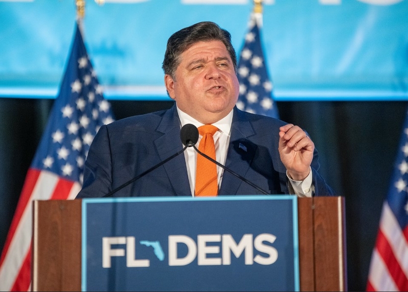 Dem Gov. Pritzker: FLâs DeSantis is Trump in a mask and GOP likes white extremism