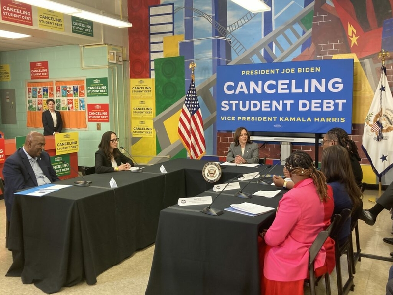 VP Kamala Harris in Philly to tout Biden administration’s latest student debt relief proposal