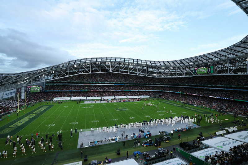 In Dublin, a college football game brings harmony in a troubled time