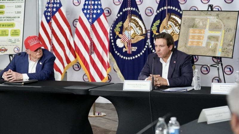 Trump says he wants other states to build migrant detention centers after Everglades tour