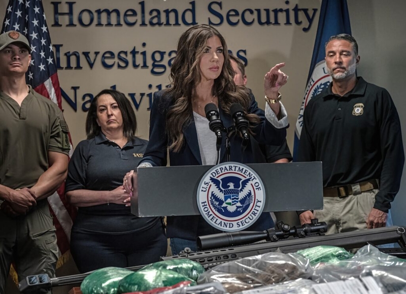 DHS Sec. Kristi Noem touts Florida partnership in Bradenton appearance