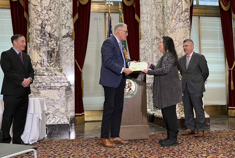 Two people honored with Washington’s top awards for civilians