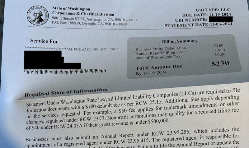 Scammers claiming to be from a state agency are targeting WA businesses