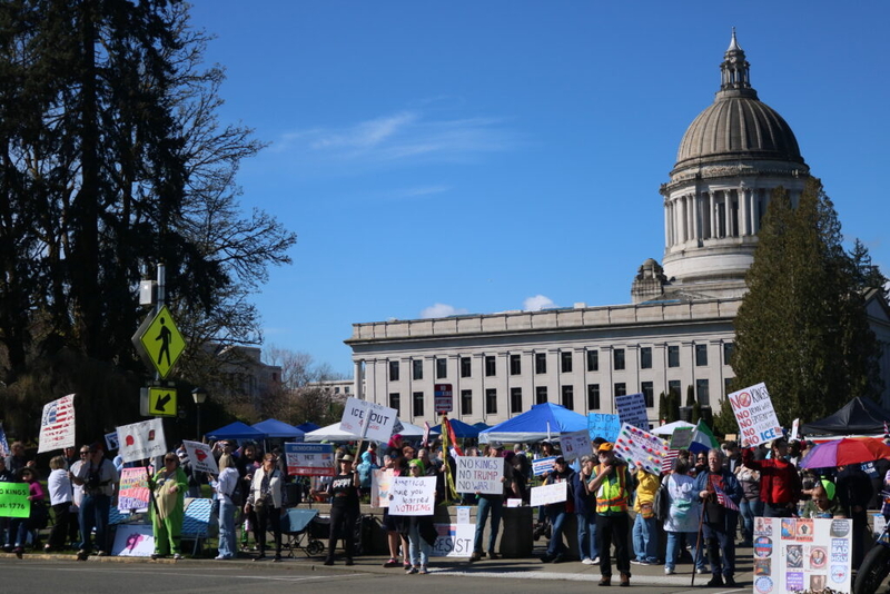 Third round of ‘No Kings’ protest draws thousands to Washington’s state capitol