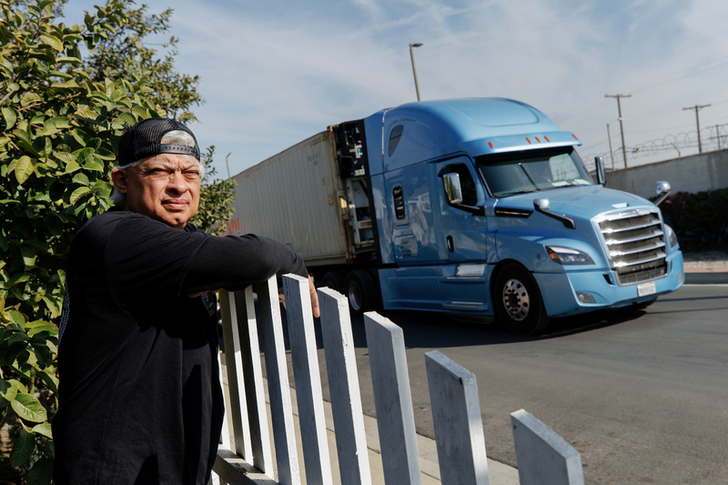 Polluted communities hold their breath as companies struggle with California’s diesel truck ban