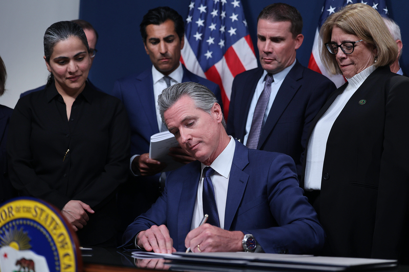 What bills did Gavin Newsom sign into law — or veto — in his final year leading California?