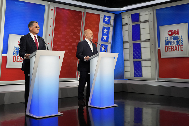 In Becerra and Hilton’s only scheduled debate, Trump was the main ...
