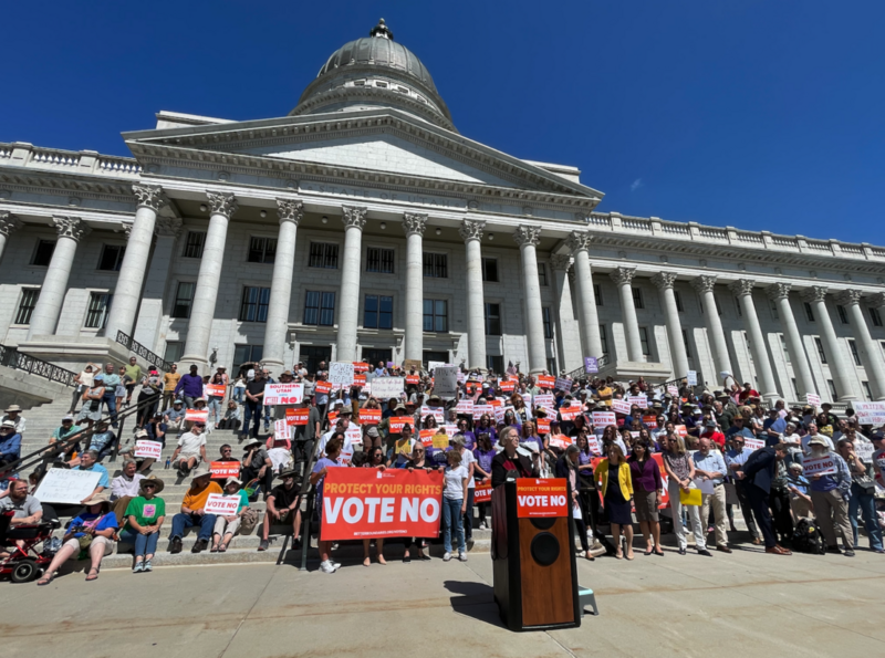 ‘Vote no’: Anti-gerrymandering groups launch campaign against Utah constitutional amendment