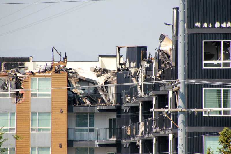As forests burn across the state, a cluster of residential fires also takes a toll