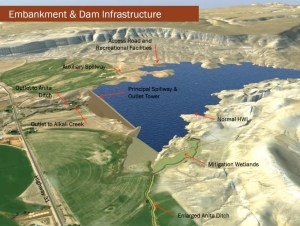 Backers of troubled Alkali Dam project threaten condemnation of private land