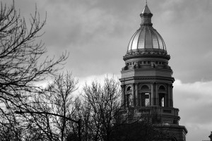 The Wyoming Capitol during the 2026 legislative budget session. (Mike Vanata/WyoFile)
