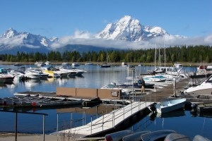 Colter Bay Marina on Jackson Lake in Grand Teton National Park after an early September storm frosted the mountains with snow. (FlickrCC/DMREAnne)