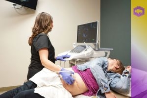 Sonographer Tommi Taylor performs an ultrasound on a patient at Casper Obstetrical &amp; Gynecological Associates in July 2026. (Katie Klingsporn/WyoFile)