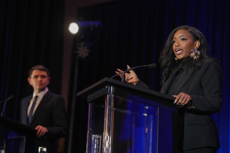 Jasmine Crockett leads James Talarico by double digits in Senate Democratic primary, poll finds