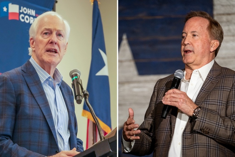 Here are the donors bankrolling John Cornyn and Ken Paxton’s record-breaking Senate primary