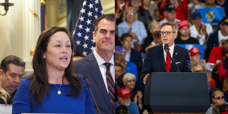 Democratic gubernatorial nominee talks Trump, money