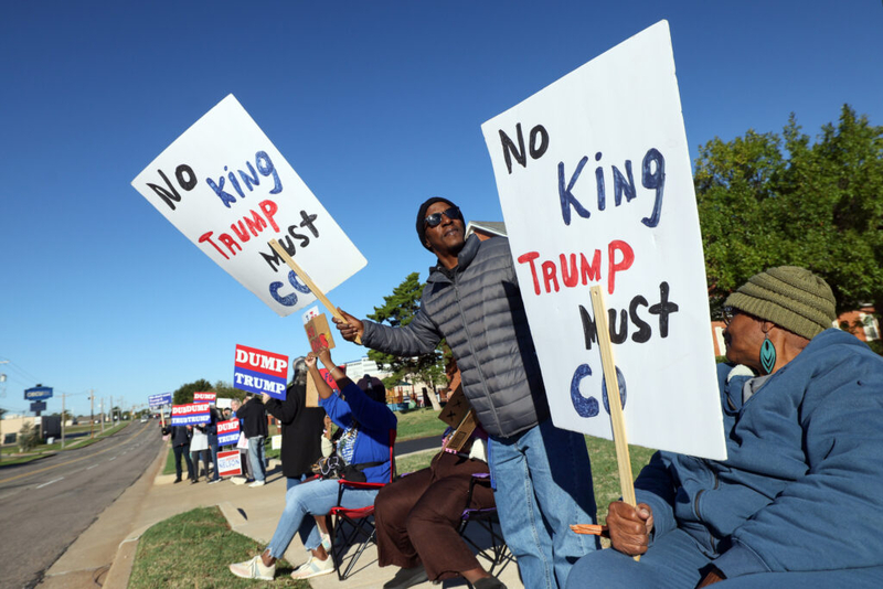 PHOTO GALLERY: Oklahoma City demonstrators promote early voting in latest No Kings effort