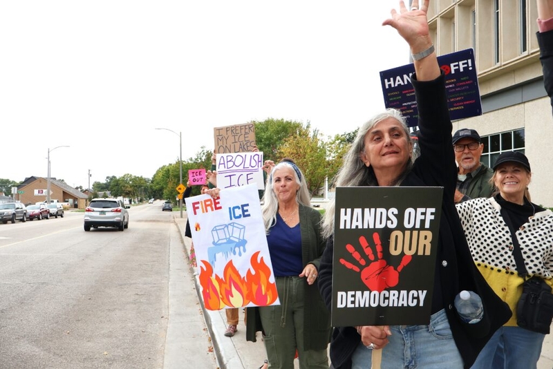Community members protest ICE after Bismarck-area detainments increase 