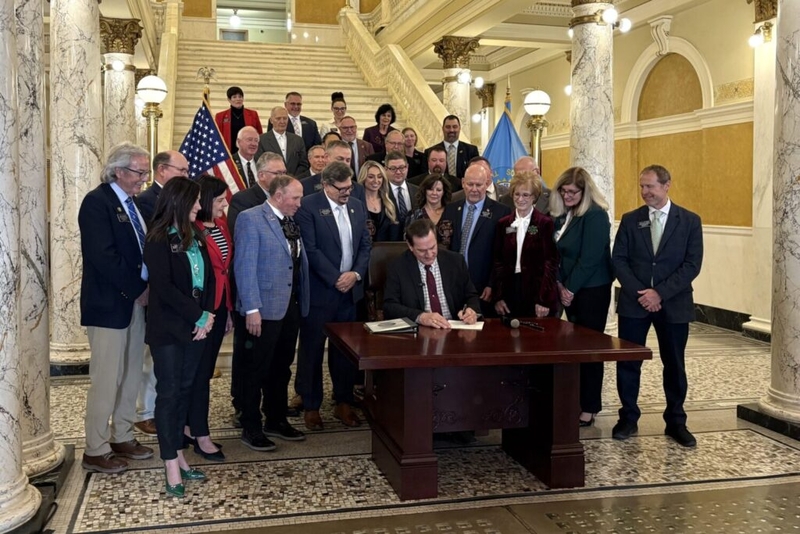 Governor signs bills to reduce homeowner property taxes with higher sales taxes