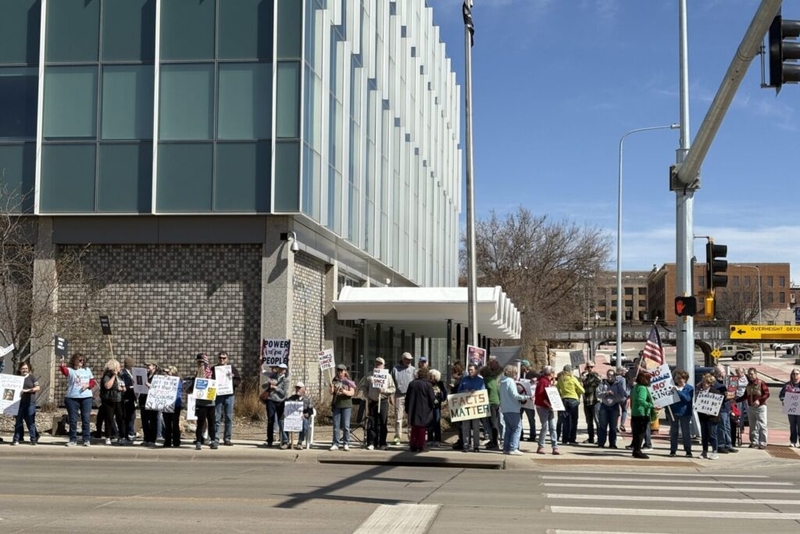 ‘Enough of the tyranny’: No Kings protesters take to the streets in South Dakota