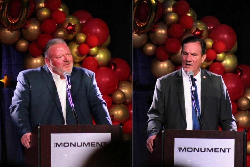 Republican governor candidates spar over prison policy in dueling speeches