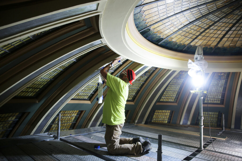 Restoration artists craft ‘the next phase of history’ in the South Dakota Capitol rotunda