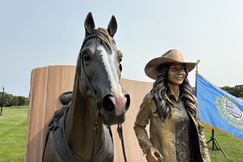 Noem ‘not planning to run’ but doesn’t rule out a political future as her statue is unveiled