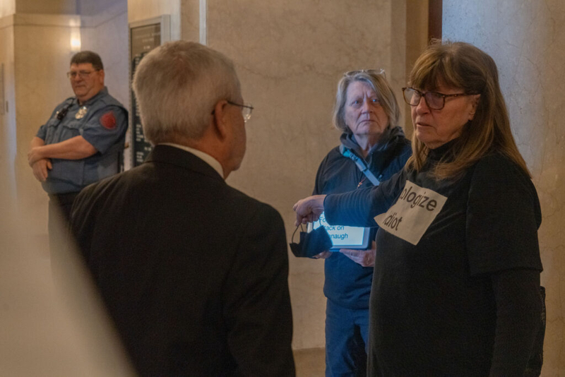 ‘Resolution’ to censure Halloran for comments filed after legislative harassment probe