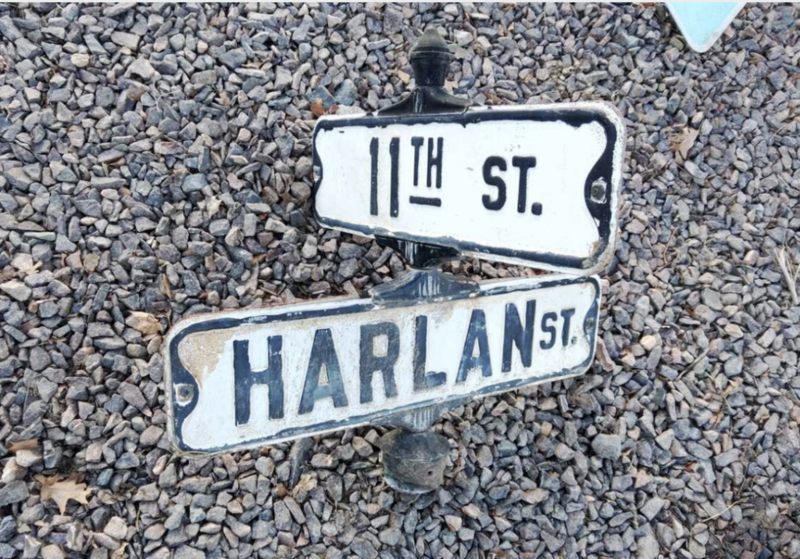Unique auction of municipal memorabilia — old street signs from Falls City — is underway