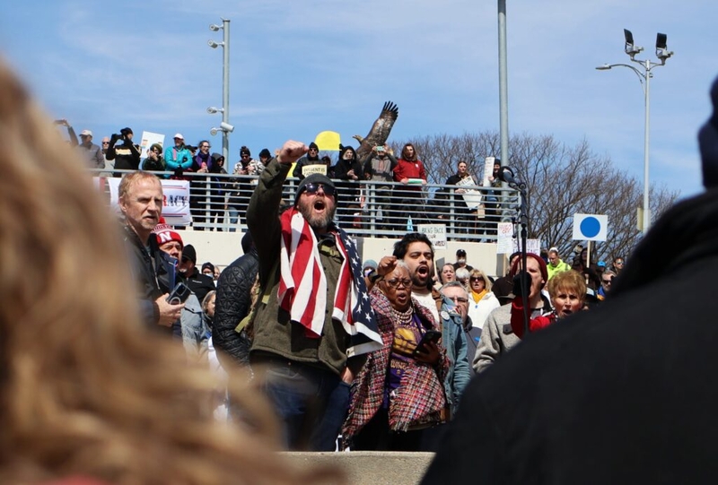 Thousands In Memorial Park protest federal actions as part of national ...