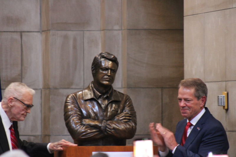 Tom Osborne becomes the first living member of the Nebraska Hall of Fame