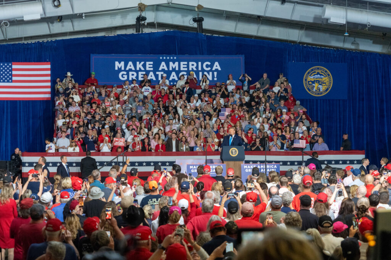 Trump asks Nebraska to ‘pretend’ he’s on the midterm ballot