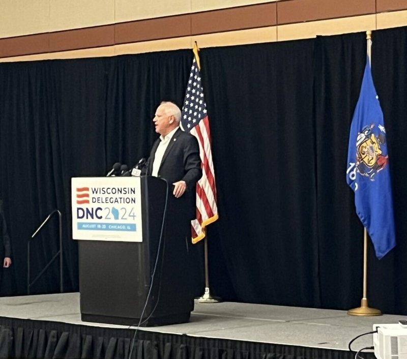 ‘We can sleep when we’re dead’: Walz rallies Wisconsin sprint to Election Day