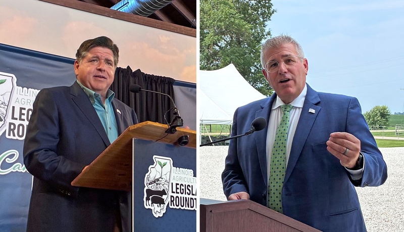 Pritzker, Bailey seek to convince farmers at forum they’re the best for agriculture