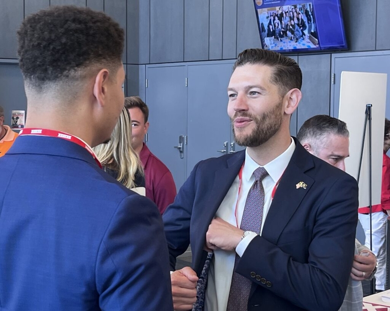 Engling aims for quick jump from unknown staffer to statewide Indiana office