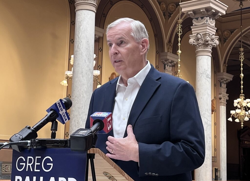 Secretary of state candidate Ballard calls for ban on political actions by officeholder