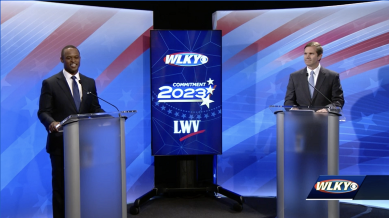 ‘Will you look at the camera?’ Beshear and Cameron clash in third debate